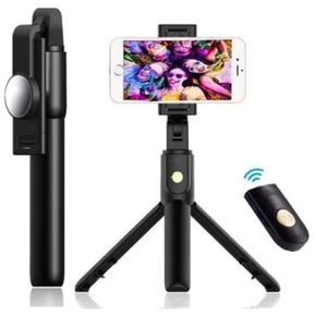 Mxcoco Palo Selfie Trípode 3 En 1, Selfie Stick Bluetooth
