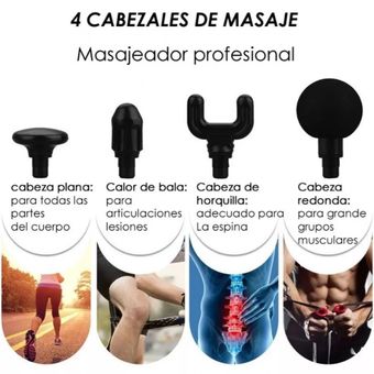 Masajeador Muscular Inalambrica Relajante 4 puntas con sensor