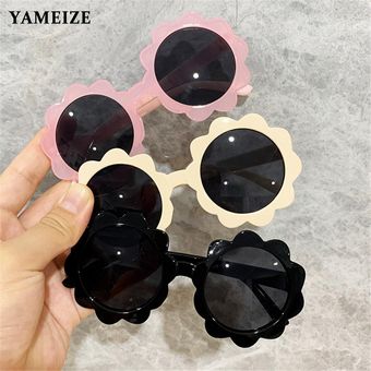 Estilo Vintage lentes de sol redondas para exteriores protección UV gafas de sol redondas para niños y niñas 