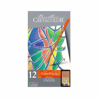 Cretacolor Fine Art - Juego de 12 lápices pastel, multicolor