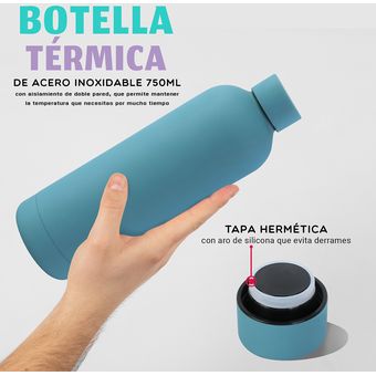 Botella Térmica 750ml + Esponja