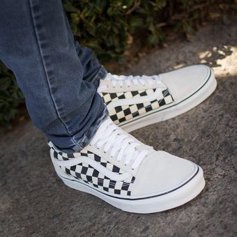 tenis vans old skool cuadros