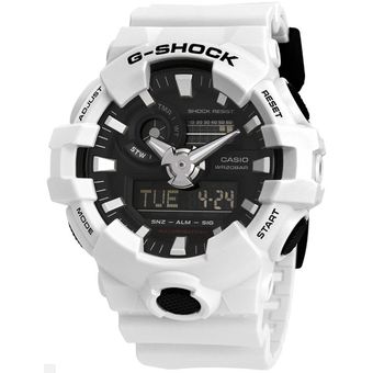 Reloj Casio G Shock Ga 700 7a Analogico Y Digital Hombre Blanco