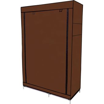 Closet Organizador Armario Tela Compartimiento Perchero Caf