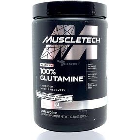 Glutamina 100% Sin Sabor 60 serv. Muscletech Platinum