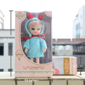 Niños 16CM princesa vinilo muñeca niña juguete DIY vestir muñeca princ 