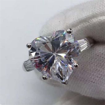 40 925 Diamantes De Plata Esterlina El Anillo De Cz Promete 