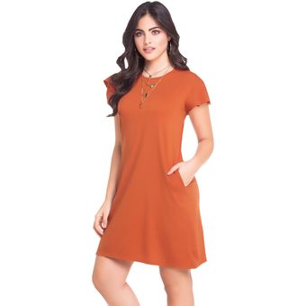 Vestido Corto Adulto Para Mujer MP -Ladrillo | Linio Colombia - MA054FA08CEP8LCO Vestido Corto Adulto Para Mujer MP -Ladrillo | Linio Colombia - MA054FA08CEP8LCO
