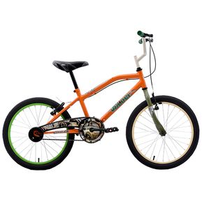 Bicicleta Veloci Lithium BMX Rodada 20 Naranja Infantil
