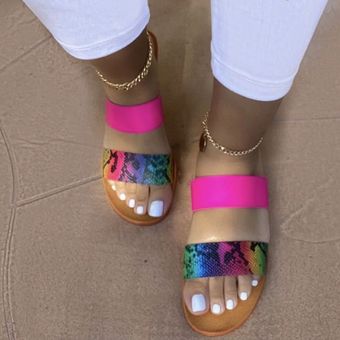 Zapatillas planas de verano para mujer hechas a mano info.. cómodas 