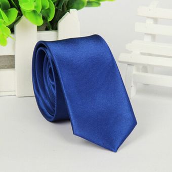Corbata ajustada de Color liso de 5cm con estilo para hombre de 35 colores a la moda #NO 3 