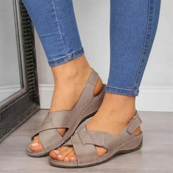 Sandalias mujer ❤️ Manadlian Moda Zapatos de mujer Shake Sandalias de verano Fondo grueso Zapatos de tacón alto CN:38, Negro 