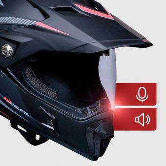 Casco Para Moto Fibra De Carbon Deportivo Con Bluetooth Dot