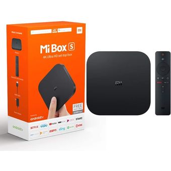 Mi Box Xiaomi 4K Us Ultra HDR Streaming Android Tv Box Negro 