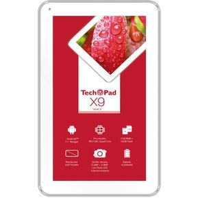 Tablet Tech Pad X9 9 Pulg 1GB RAM Android 7.0 Doble Cámara Blanco