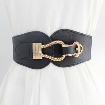 Cinturones anchos para mujer cinturón elástico para vestido Pin de 