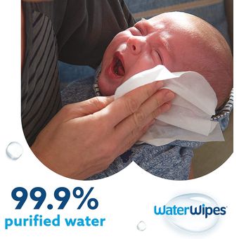 Toallitas water wipes para bebés. Toallitas a base de agua.