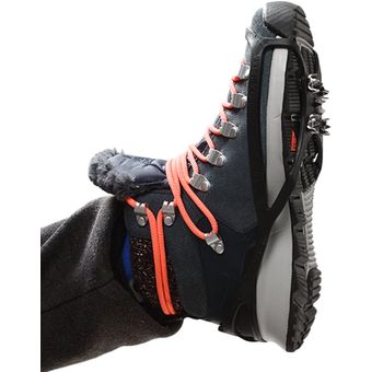 5 dientes antideslizante nieve crampones zapatos cadena de mano para senderismo escalada 