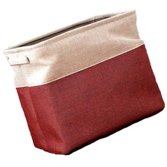 EVA plegable para la ropa sucia sucios grandes cestas misceláneas cosméticos bolsa de almacenamiento Vino rojo 
