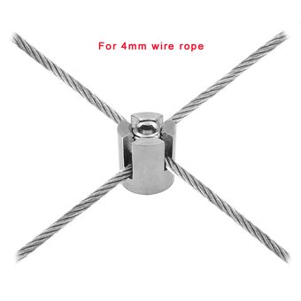 Clip de cuerda de alambre de 4 mm de acero inoxidable 316 de grado mar 