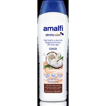 Amalfi Gel de Baño y Ducha Leche de Coco 750 ml - Pack 2 x 750 ml