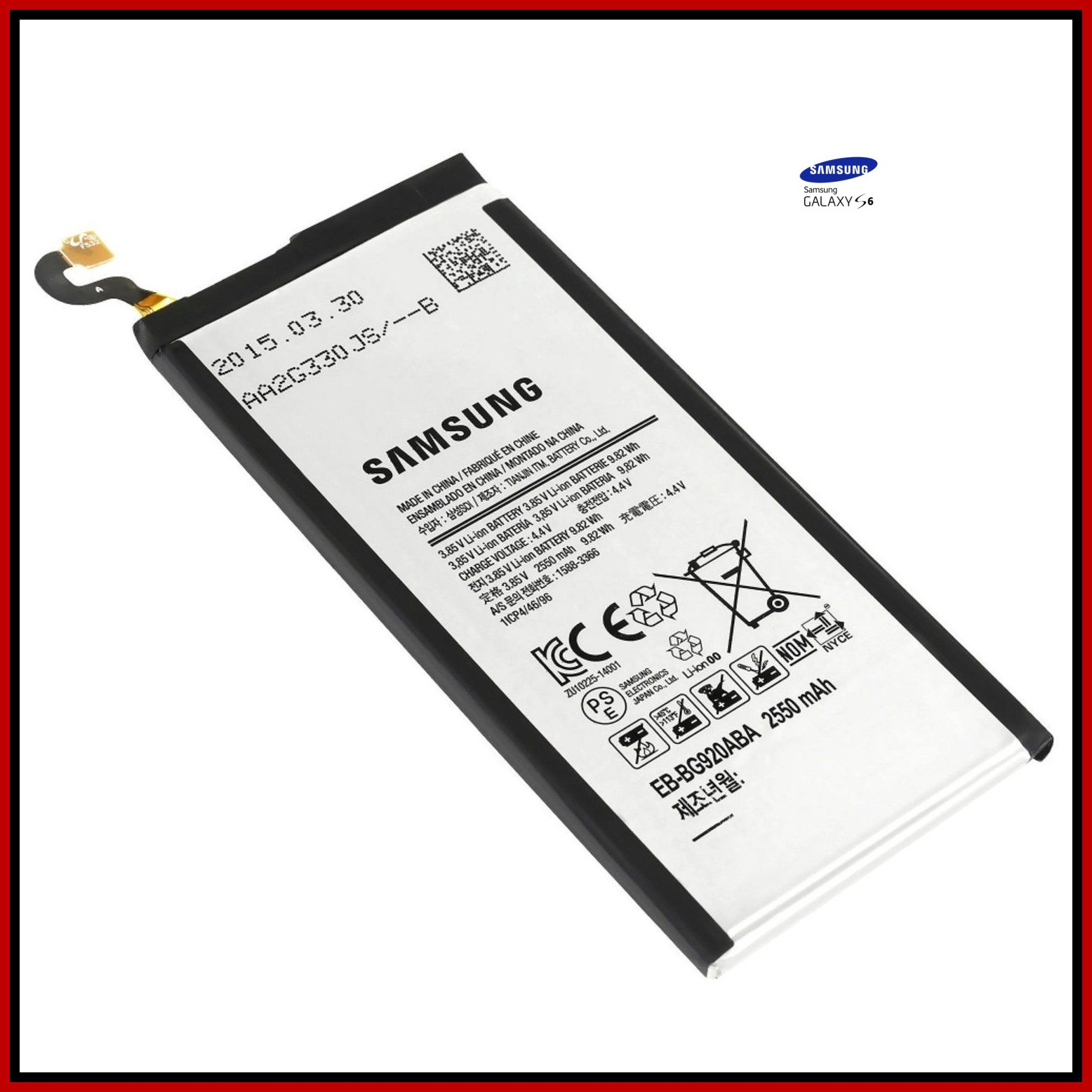Pila Batería Samsung Galaxy S6 2550 Mah EB-BG920ABA