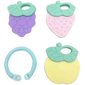 Fruta infantil Molars Molars juguetes maternal y niños Accesorios de plástico 