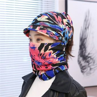 2 Conjuntos De Máscara De Sombrero De Mujer Impresión De De 