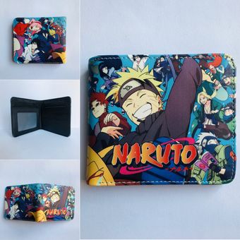 Cartera corta Peripheral Anime Naruto de piel sintética carteras de estudiantes para hombre ta SAI 