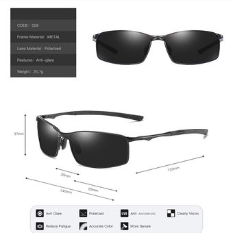 Booroot Gafas De Sol Polarizadas Con Montura De Aleación Para sunglasses 