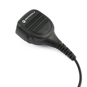 Altavoz resistente al agua micrófono para Motorola Walkie GP328 radio de dos vías Negro 
