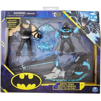 DC Comics Batman Moto-Tank Vehículo con figura de acción Bane de 4 pulgadas  y figura de acción exclusiva de Batman, juguetes para niños