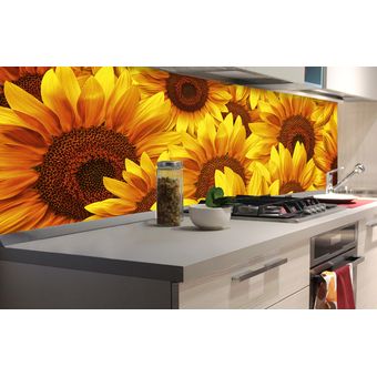 Multicolor Papel Tapiz para Cocina Dimex Line Girasol 180x60 cm 