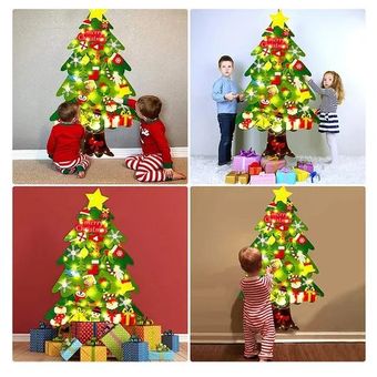 Árbol Navidad fieltro Adornos navideños año nuevo Regalos para niños |  Linio México - OE599HL056AD9LMX