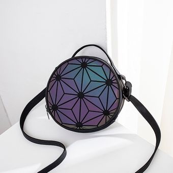 Bolso de mano pequeño con cremallera para mujer bandolera con diseño geométrico #C 