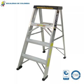 Escalera Aluminio Tijera / 2.10 Metros 102 Kg P/aluminio