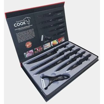 GENERICO Set Utensilios De Cocina Acero Inoxidable X6 Unidades