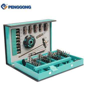 Destornilladores de manga de precisión PENGGONG 47 en 1 kit 