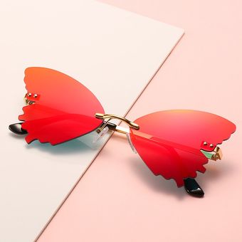 Mariposa gafas de sol lentes de color masculino marco demujer 