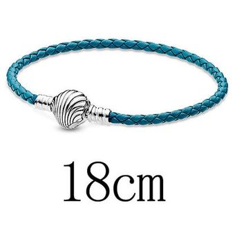 New Summer 925 Shell De Plata Esterlina Hebilla De Brazalete 