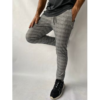 Jogger cuadros hombre hot sale