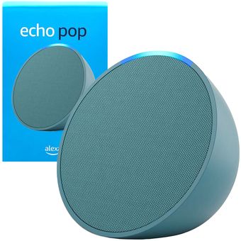 Echo Pop Asistente Virtual Alexa Altavoz Parlante Inteligente Colores Negro  (s)