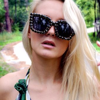 9 Diseño de gafas de sol de lujo Gafas de sol retromujer 