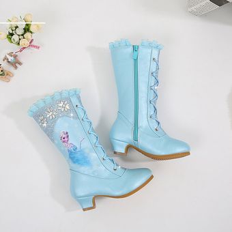 Importados FROZEN Botas Largas de Princesa Elsa Azul 