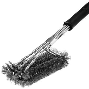 alambre de la barbacoa del cepillo de acero inoxidable de limpieza de barbacoa cepillo de cerdas de tacto suave y cómodo para barbacoa 