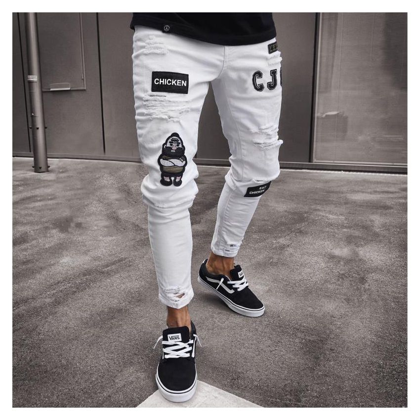 pantalones vans hombre blanco