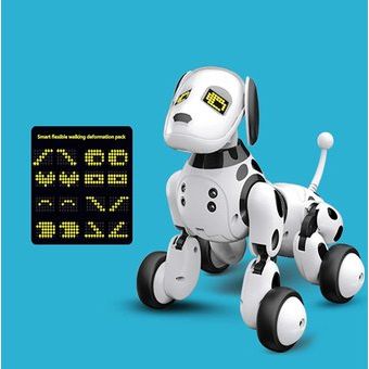 Robot teledirigido juguetes electrónicos para perros negro 