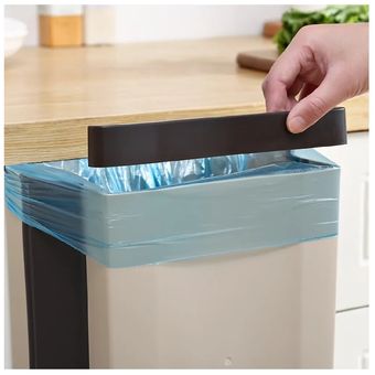 JIAQUAN-SHOP Cubo de basura plegable para cocina, basurero de pared,  portátil, para colgar en la puerta, cubo de basura plegable (color: azul)