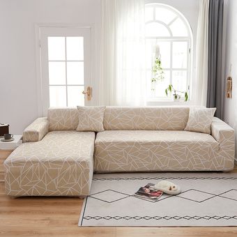 #Color 13 Funda elástica Floral para sofá,cubierta elástica para sofá en forma de L,necesita comprar 2 uds. 