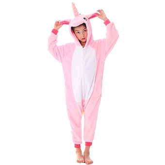 Pijamas con capucha para y niñas mono de franela-Purple Night TianMa ropa de dormir con dibujos de unicornio 